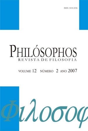 					Visualizar v. 12 n. 2 (2007): Filosofia da linguagem e da mente
				