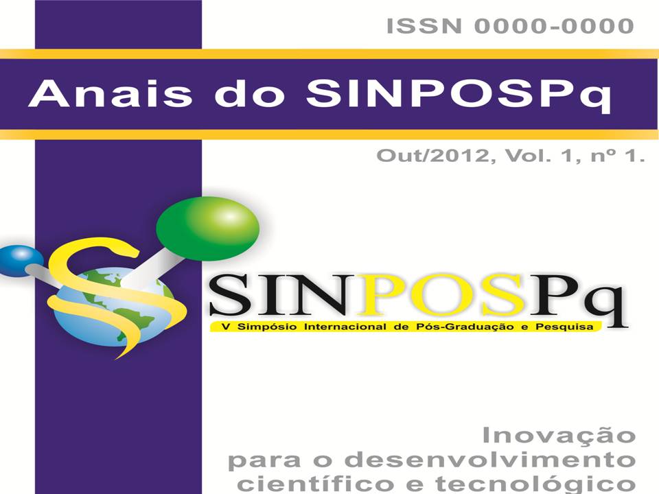 					Visualizar v. 9 n. 1 (2012): SUPLEMENTO-SINPOSPq
				